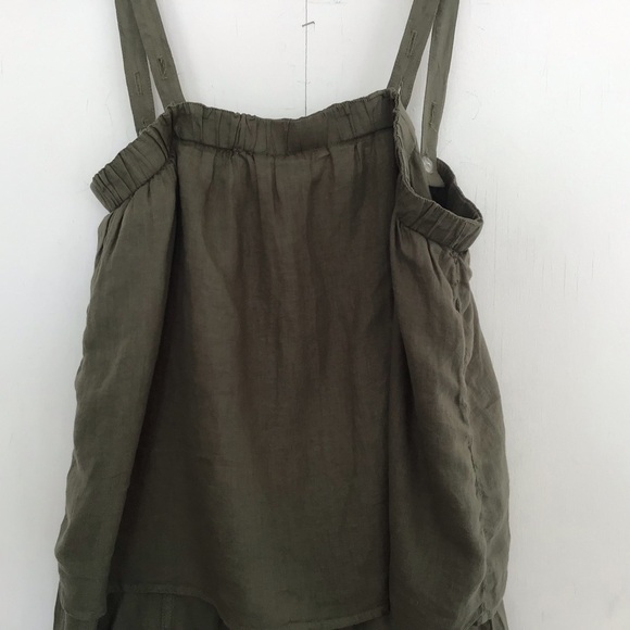 XCVI Cleon Flounce 100% linen Jumpsuit size medium NWT - Picture 5 of 14